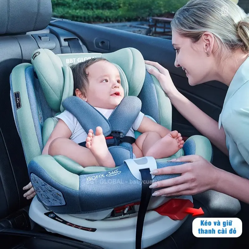 [CAR SEAT] Ghế ngồi ô tô cho bé xoay 360 độ, an toàn cho trẻ sơ sinh tới 12 tuổi GX303 5