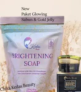 SABUN DAN GOLD  JELLY  KEDAS BEUTY  PAKET  GLOWING  NEW Wajah Semua Jenis Kulit