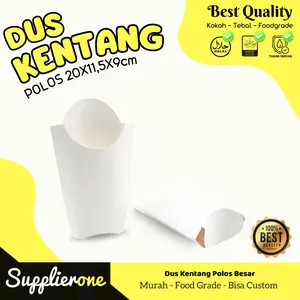 Dus Kentang Goreng Panjang isi 50pcs, Box kentang, Kemasan kentang Goreng