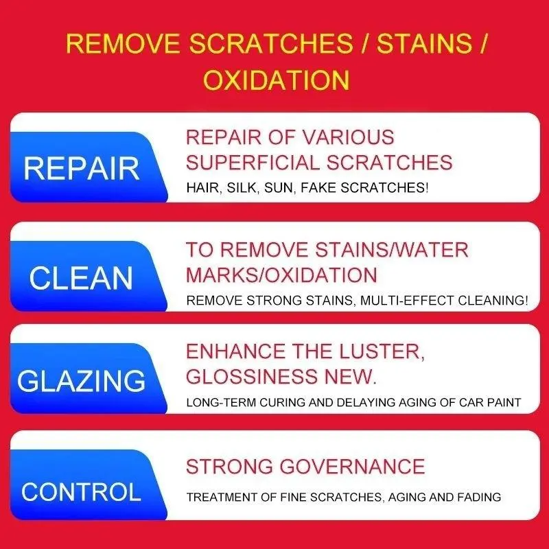 Kompon Mobil Penghilang Baret Kasar Pengkilap Body Mobil Motor Kaca Helm - Rubbing Compound Body Oles Untuk Goresan Lecet Parah Poles Magic Cream Pembersih Noda Kerak Body Mobil Bekas Aspal Bisa Mulus Kembali 4