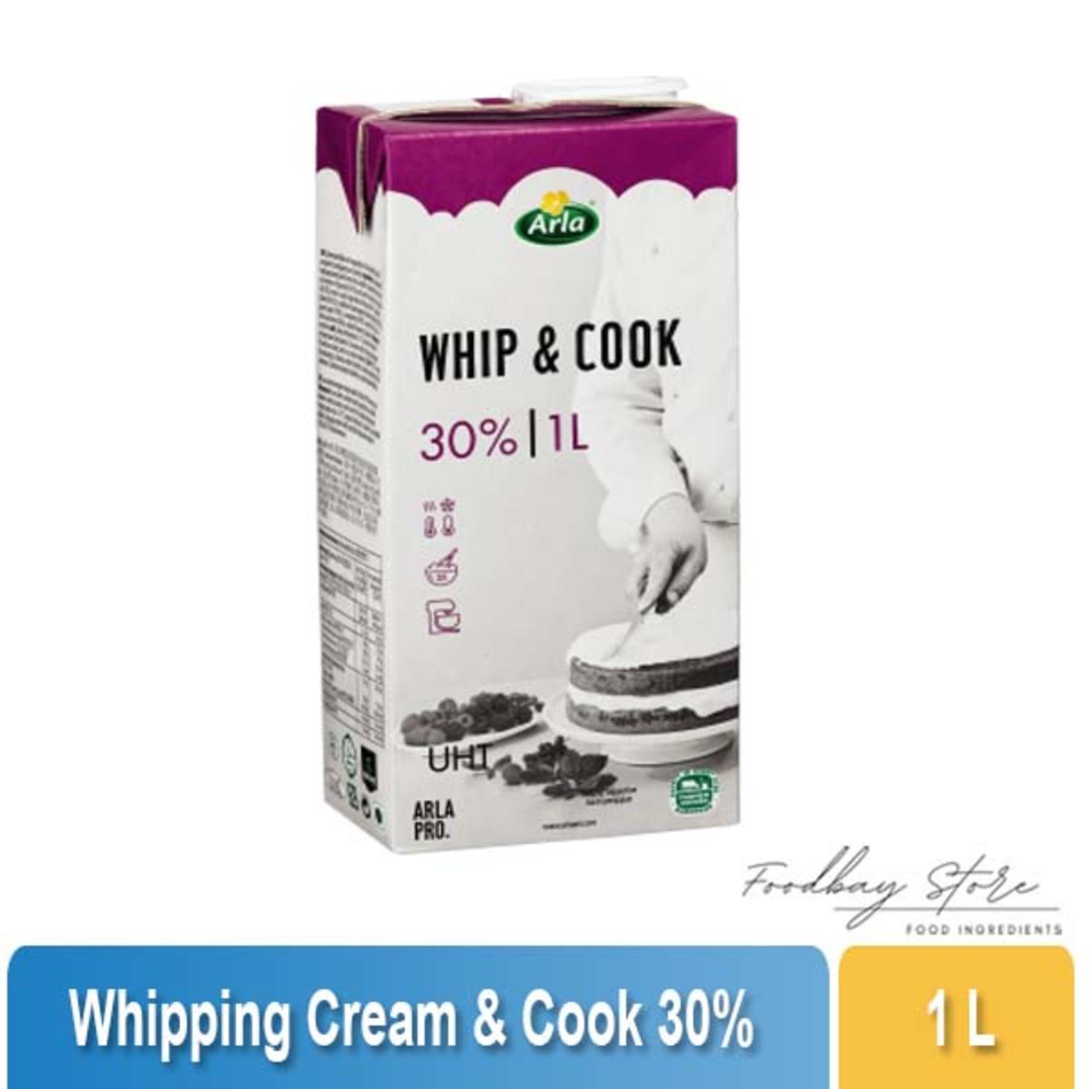 ARLA Whip and Cook Whipping dan Cooking Cream 30% Baking 1 Liter ARLA Whip and Cook Whipping dan Cooking Cream 30% Baking 1 Liter