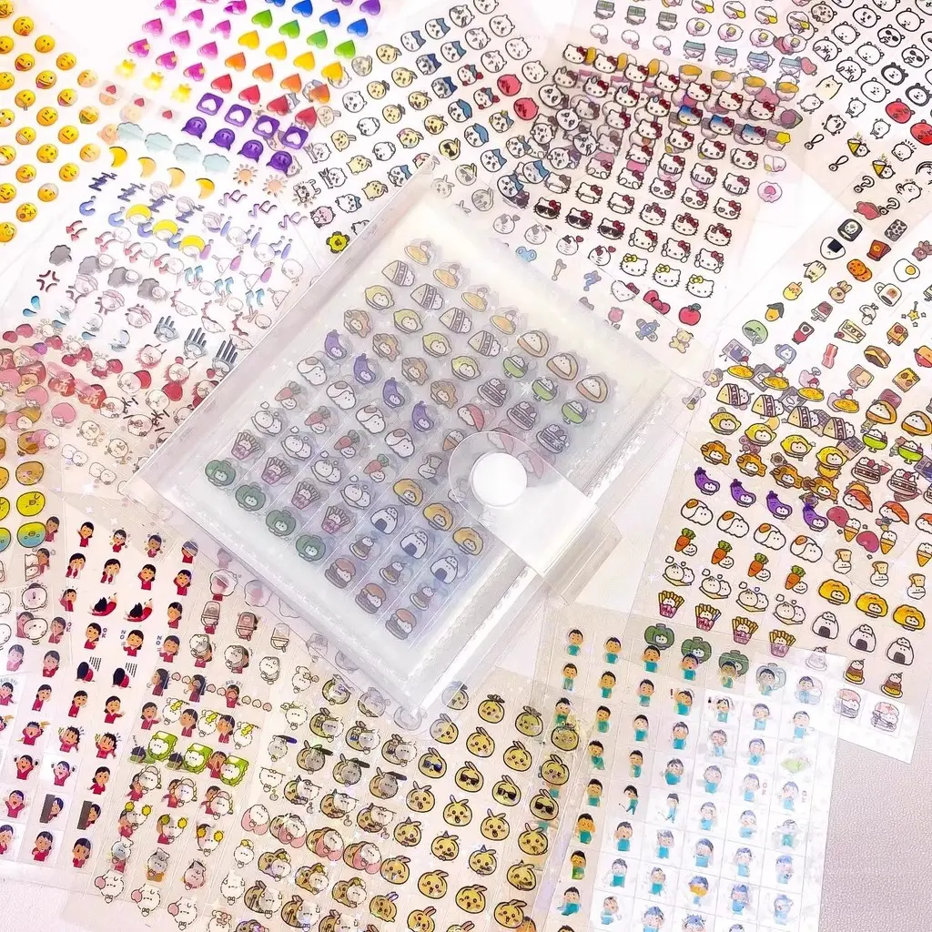 Mini Character Set Sticker Sheet Decorations Journal Binder Scrapbook ...
