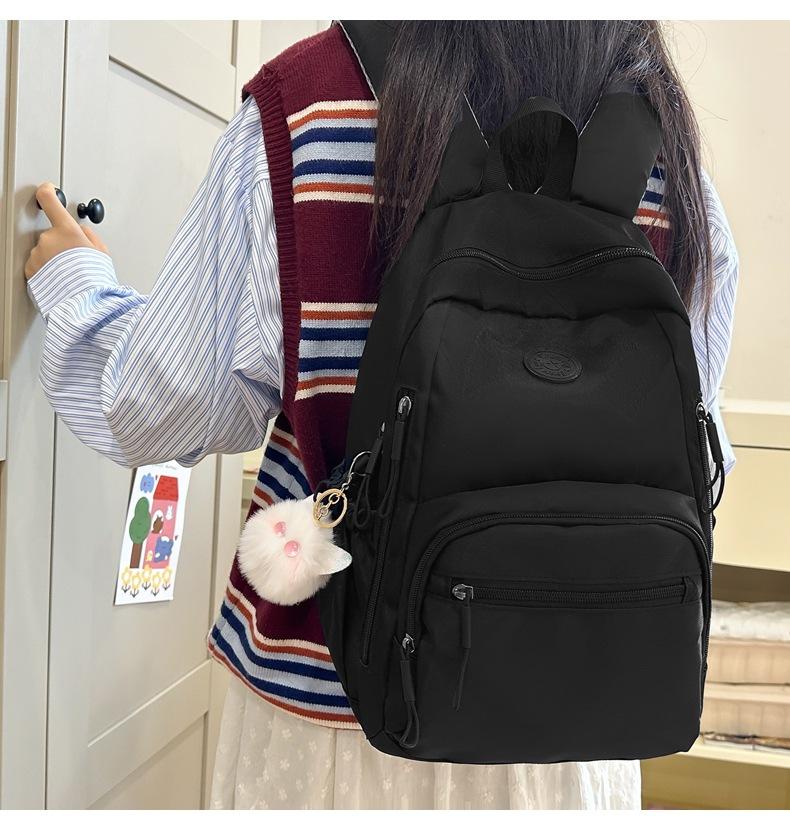 Product Introduction of Ba Lô Đơn Giản, Thời Trang Mới Mùa Thu 2024, Dành Cho Sinh Viên Đại Học Nữ, Phong Cách Mori, Cặp Sách Trong Khuôn Viên Trường Nhật Bản, Ba Lô Sức Chứa Lớn 15