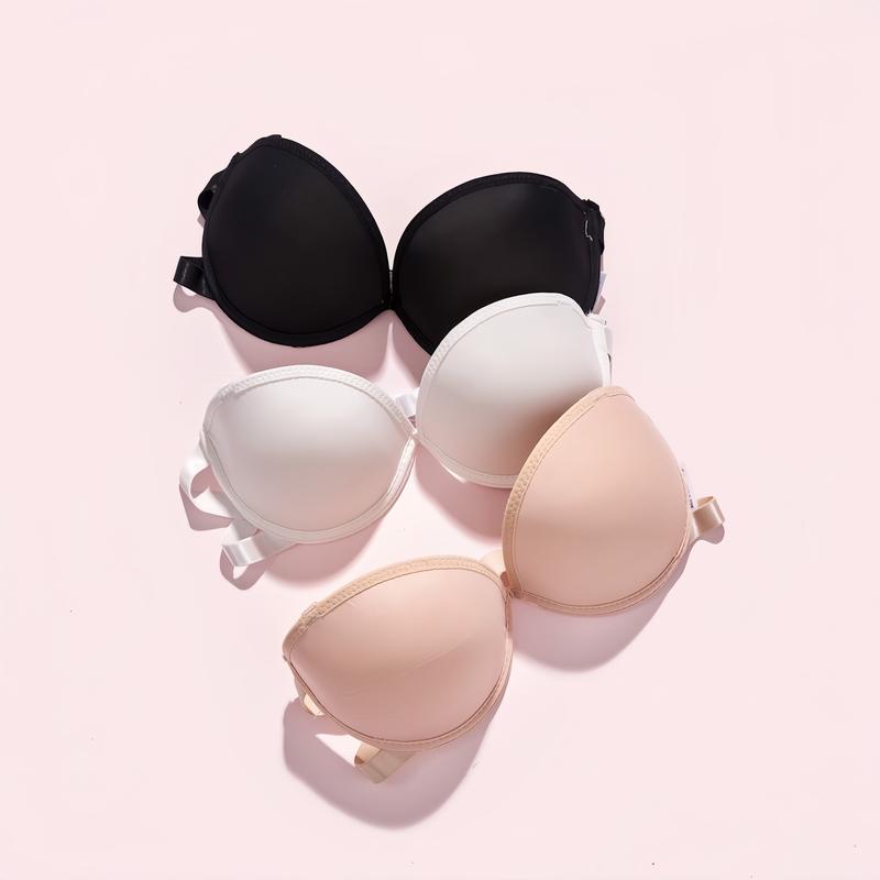 Áo Lót Cúp Chống Tụt Đệm Tim Kèm Dây Trong A24 Bra Nữ Áo Ngực - THỦY BIKINI