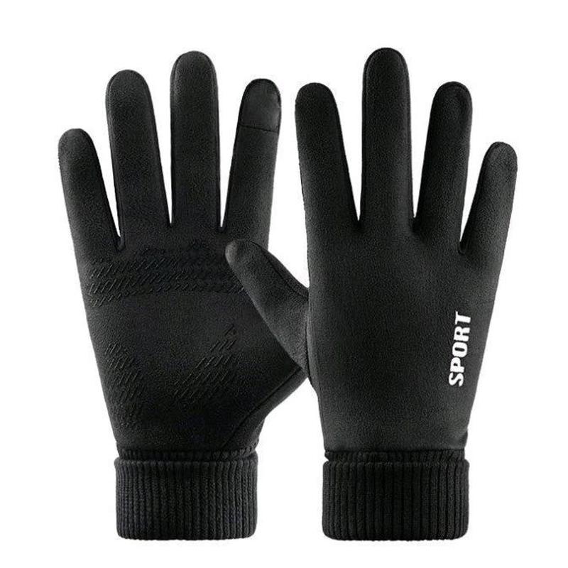 Hunganh Găng tay nam chống lạnh đi xe máy cảm ứng lót nỉ, găng tay phượt thủ mùa đông Sport G4160 Chống Trơn Bao Tay