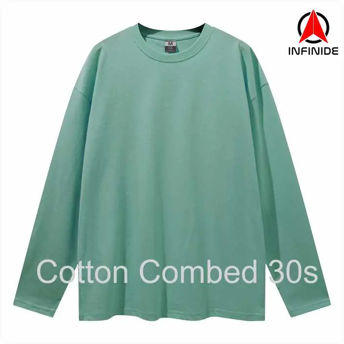 Infinide Kaos Polos PANJANG Cotton Combed 30s Premium /   /Tangerang /  Jakarta / Bekasi Kain Pria Sablon  Harian  Distro  Baju 7