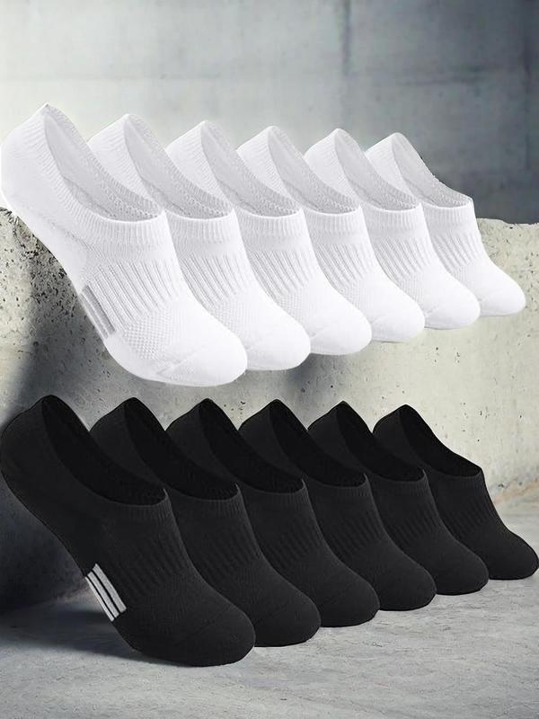 Men's Striped Pattern Anti-slip  Ankle Socks, Casual Comfortable Breathable Socks for Daily Wear, Women's Socks for All Seasons 3