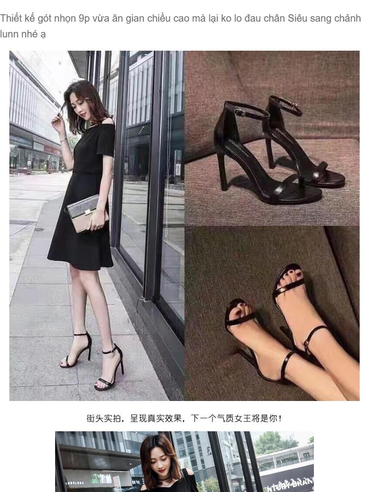 Product Introduction of [Hoàn Tiền 15%]Giày cao gót 9p full box - GCG01 kèm clip 001 8