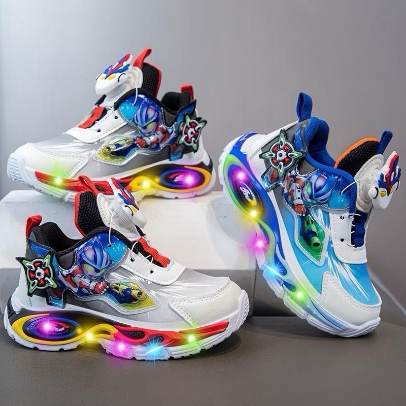 Bé Trai Giày Thể Thao bé trai Thời Trang SIÊU NHÂN Giày Nam Thoáng Khí Chống Trơn Trượt Đế Mềm Ru ĐI HỌC, ĐI CHƠI