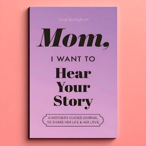 Mom's Story Journal Notebook, 1 Count Guided Memoir Notebook, Keepsake Family Legacy Diary, Instructional Diary, Meaningful Memory Gift for Mom, Mam Gift Sets
