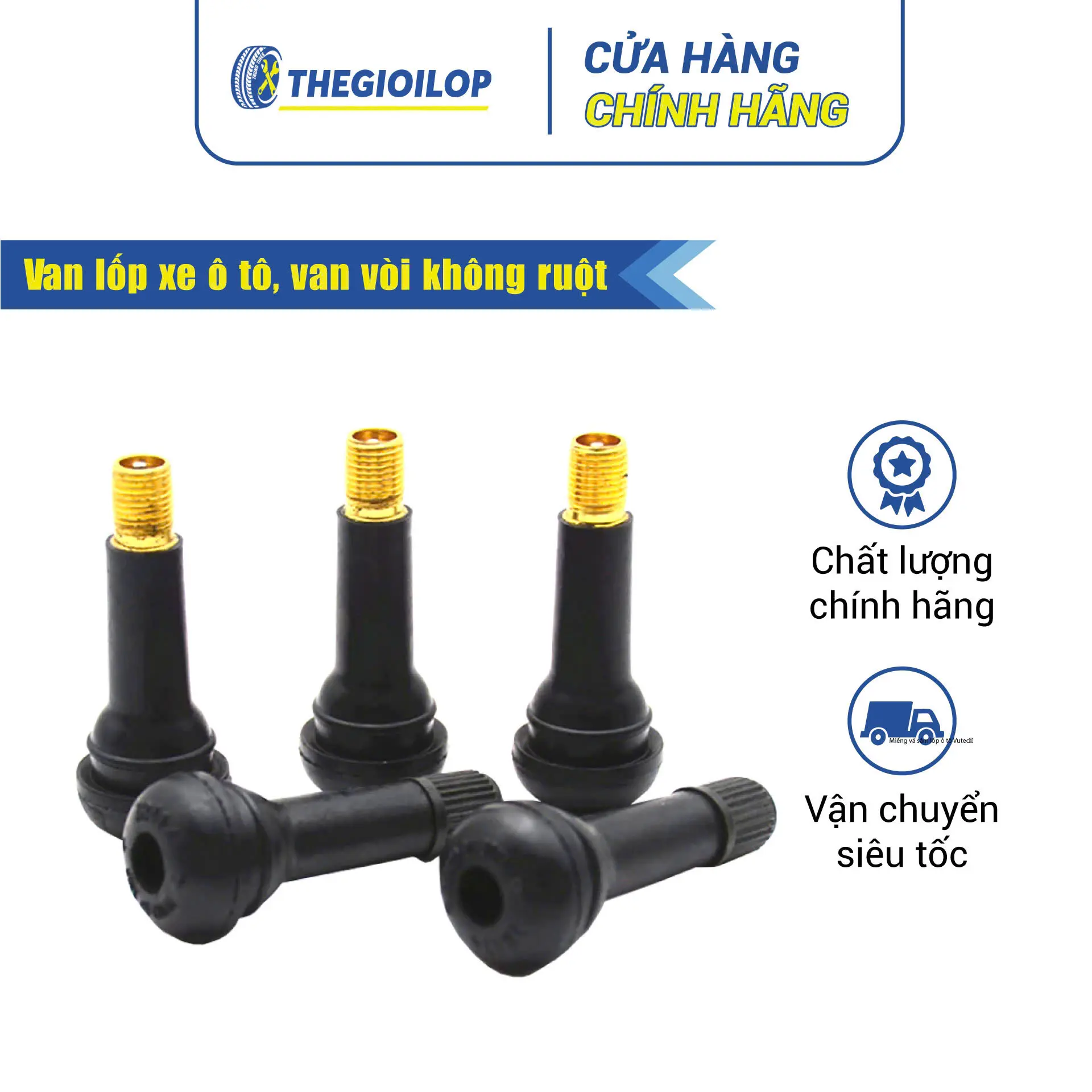 Van cao su xe duy trì áp suất lốp và đảm bảo an toàn khi lái xe - van lốp ô tô