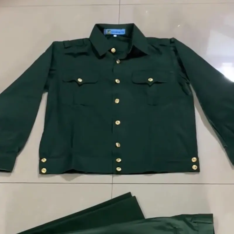 Áo sơmi cộc tay, dài tay CCB màu xanh oliu 3