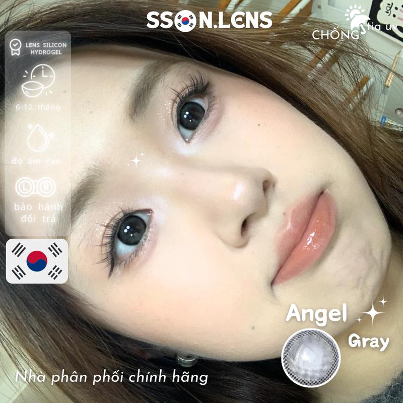 [ Có Cận ] Mẫu Angel Gray - Kính Áp Tròng Giãn Ít Đã Kèm Khay 7