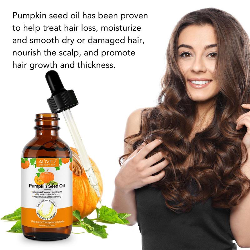 Product Introduction of Pumpkin Seed Oil, Moisturizing Body & Massage Oil, Skin Care Essential Oil for Face, Body, Hair, Suitable for All Skin and Hair Types 3
