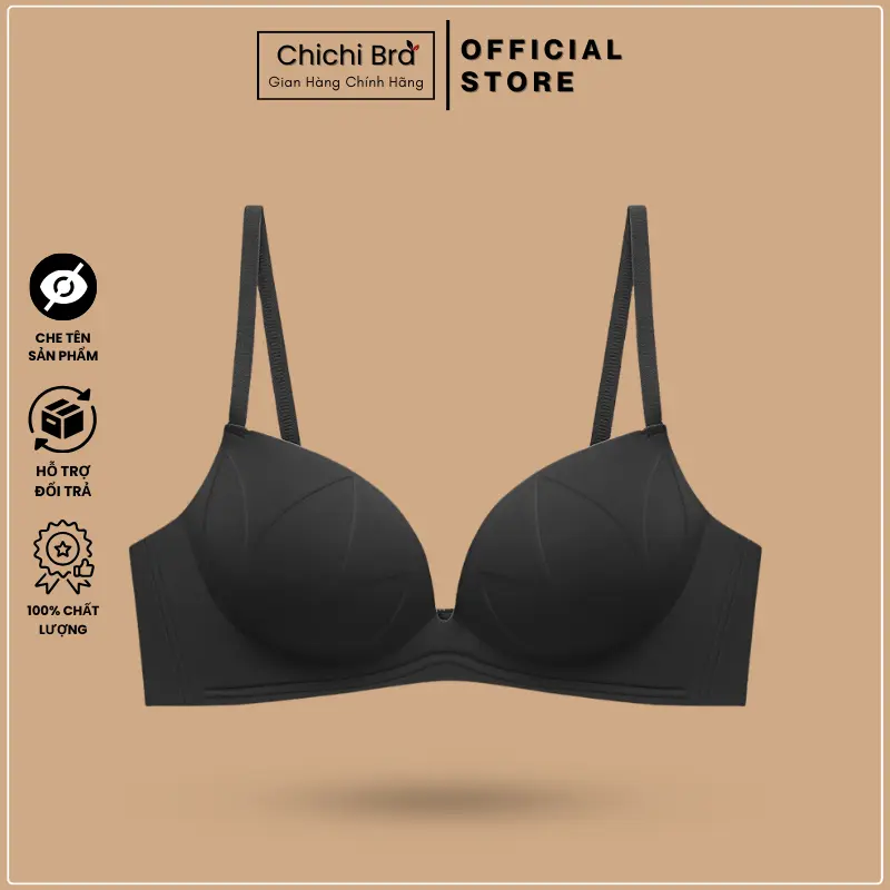 Áo Ngực Su Không Gọng Mút Sốp Bàn Tay 3Cm Siêu Nâng Ngực Không Lộ Viền CHICHI HOUSES BASIC 698 - Áo Ngực Nữ áo  bra noiy  big 3
