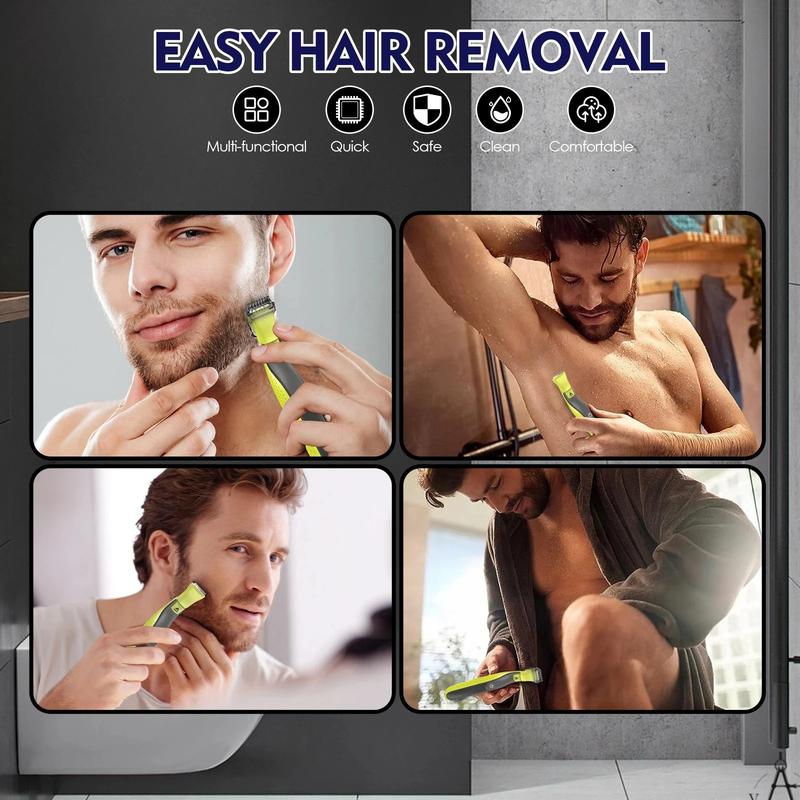 Product Introduction of 4 Pieces Men's Manual Comb Beard Razor Head Replacement Blade for Philips OneBlade Razor Men's Shaver Beard Trimmer Blades Replacement Accessories 39