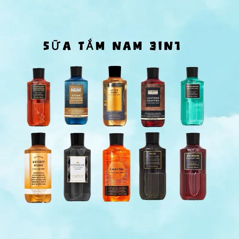 Sữa tắm gội cho nam B.B.W 295ml chính hãng