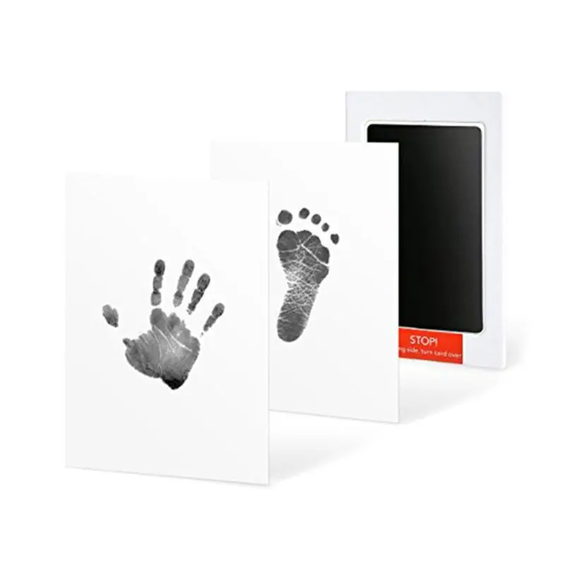 ZHISI Baby Handprint Footprint Ink Pads Inkless Infant Hand Foot Stamp No Toxic Pet for Cat Dog Paw Print Souvenir Memory Gift
