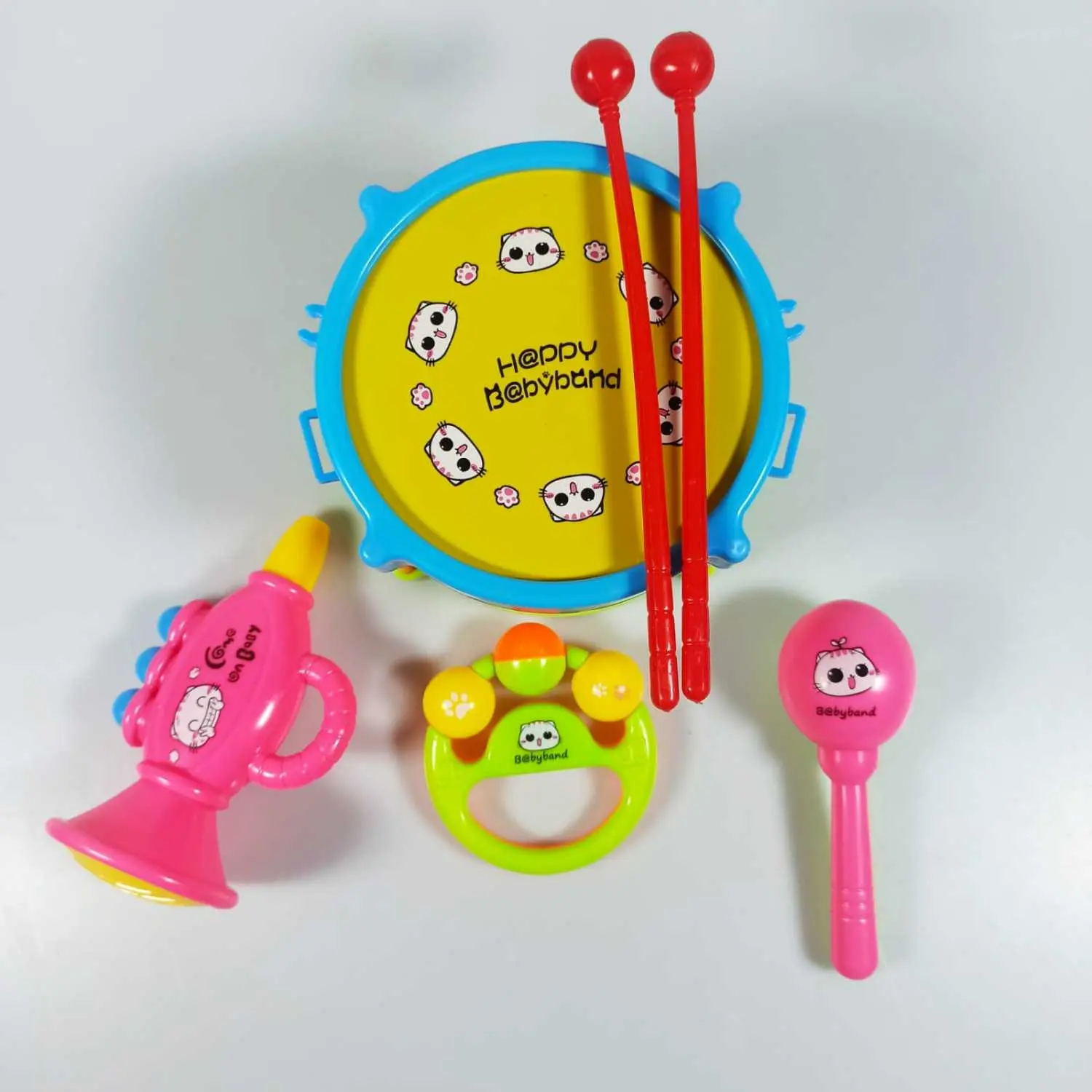 KDH Set Mainan Musik Bayi Drum Trumpet Band Toy - B4715 Anak-Anak Alat Belajar