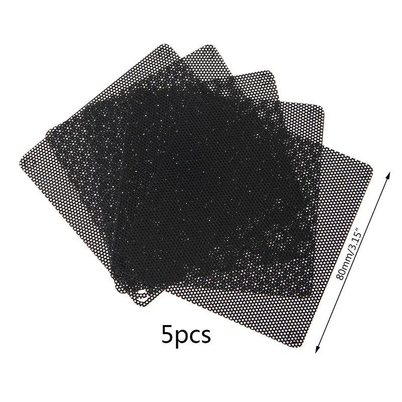 5PCS PVC Fan Dust Filter PC Dustproof for Case Cuttable Computer ...