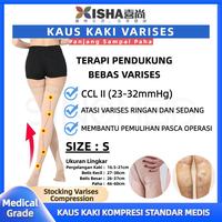 Gambar ISHA Kaus Kaki Stocking Varises Kompresi Medis Kelas CCL II Support Kaki Bengkak Tekanan Vena Kaki Sampai Paha Ukuran S Unisex dari Sinomed Healthcare Kota Tangerang 1 Tokopedia