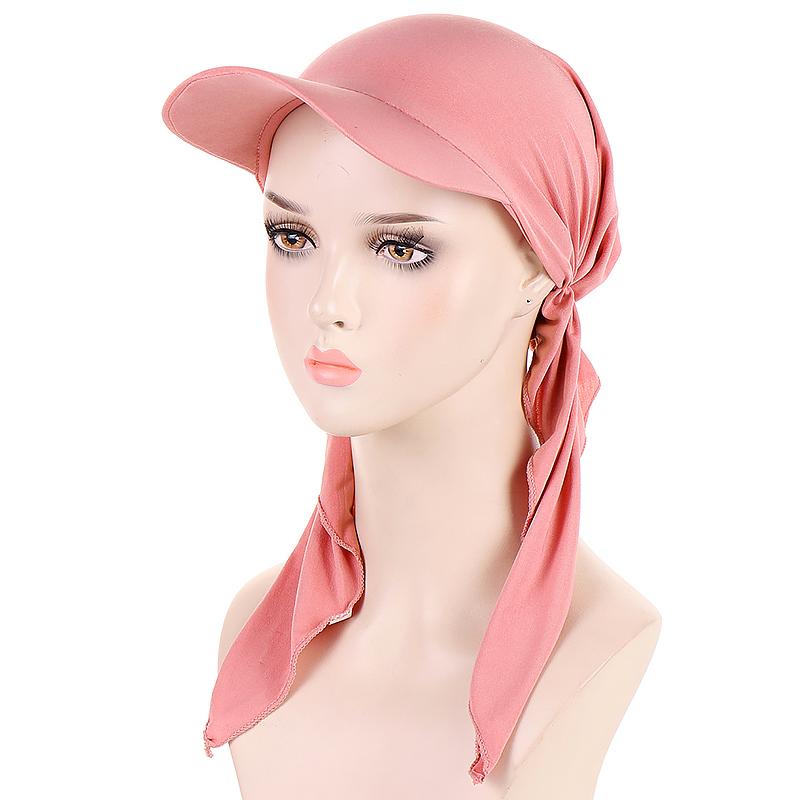 Product Introduction of Women's Cap Solid Color Headscarf Muslim Multicolor Hijab Baseball Cap Classic Turban Hat Fashion Women Outdoor Islamic Instant Hijabs Caps Sun Hats 20