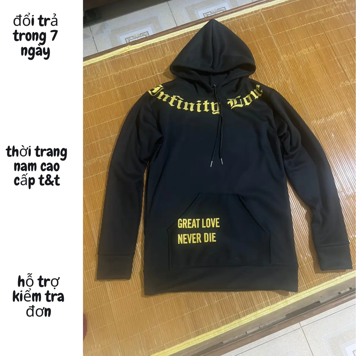 Áo Hoodie An thuyên nỉ bông cao cấp unisex