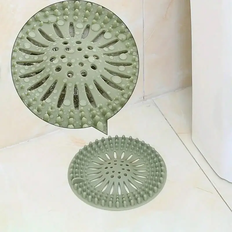 Bathroom Drain Hair Catcher, Anti-Clogging Silicone Floor Drain Cover For Kitchen Sink, Mesh Drain Filter,This Product Does Not Have Suction Cups At The Bottom Multicolor 4