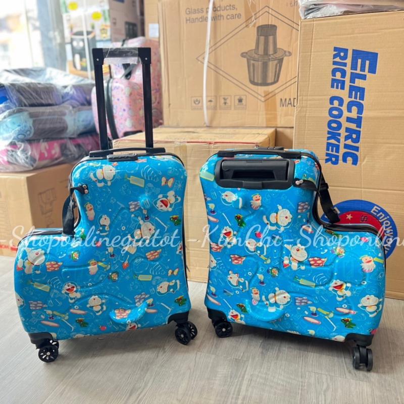 ￼Vali ngồi cho bé , vali vịt ngồi cho bé Yellow Buck, Y. Duck size 22 . Nhựa dẻo ABS chịu va đạp mạnh không vỡ 4