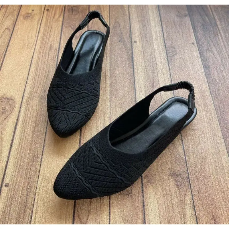 FLATSHOES WANITA RAJUT KARET BELAKANG 3