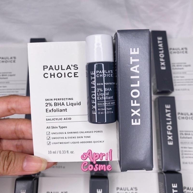  BHA PAULA CHOICE 2% 10ml GEL tẩy da chết tẩy tế bào chết PAULA CHOICE 