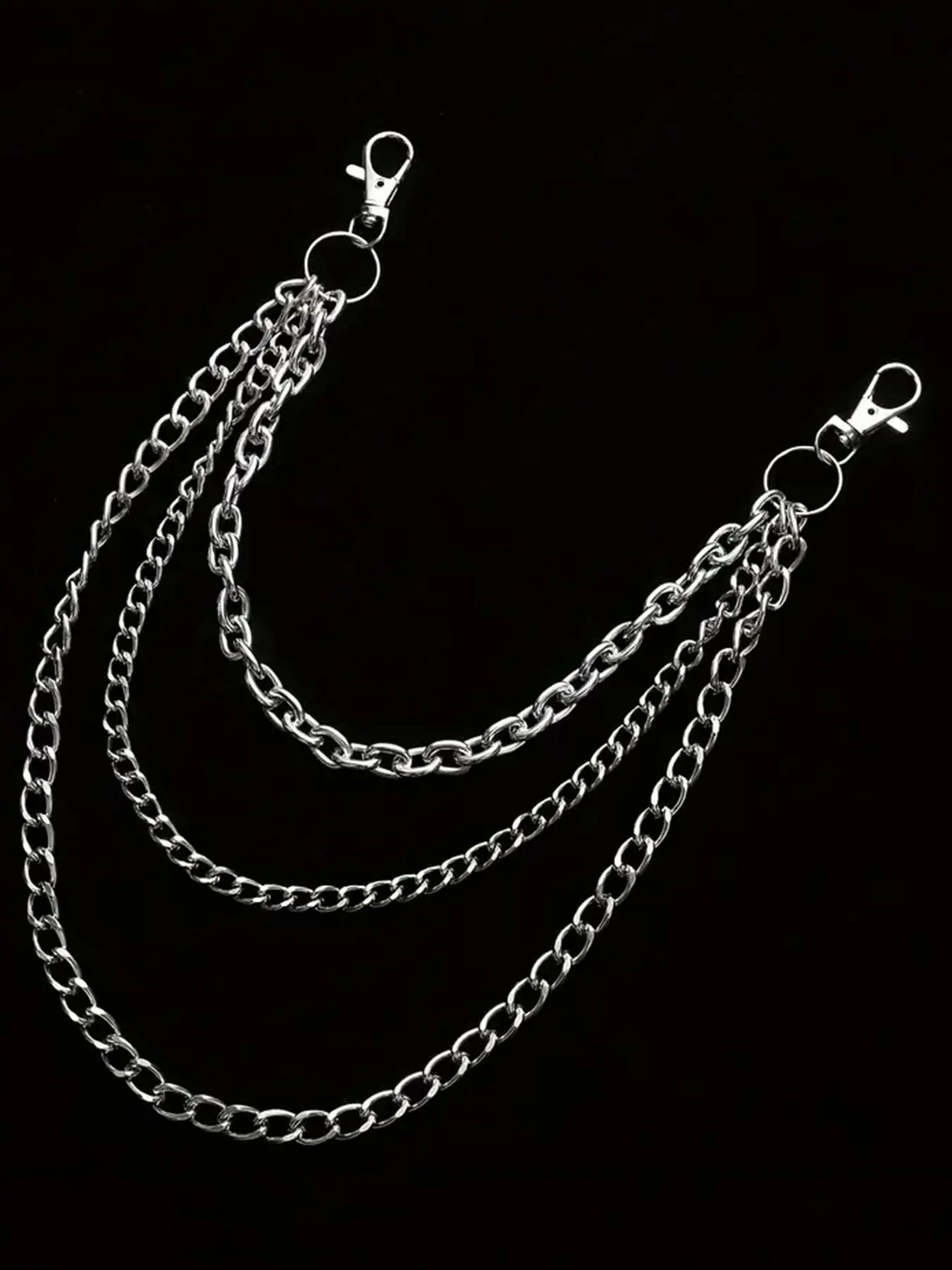 Punk Style Multi-layer Chain Belt for Women & Men, Fashion Waist Chain for Jeans, Trousers, Casual Waistband for Jeans, Trousers, Fashion Belt for Party, Daily Clothing Decor, Belts Men, Men's Accessories