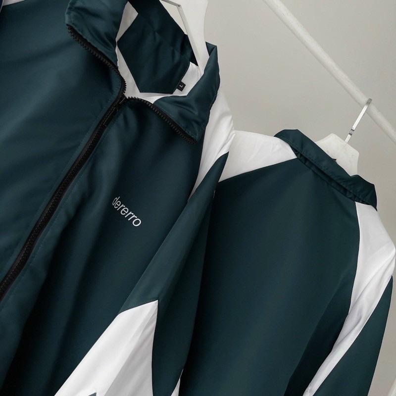 Áo Khoác Dù - Áo Khoác Gió Dererro Logo Thêu Dài Tay Form Rộng Vải Dù Hai Lớp Unisex Nam Nữ Lana Jacket Top 7