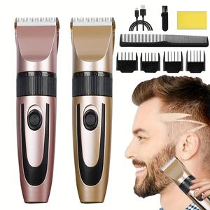 注目 メンズ向けプロ仕様ヘアクリッパー＆ヒゲトリマー、充電式・低騒音のグルーミングキットで手軽にヘアスタイルを整える、人気商品