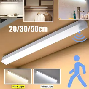 【QQ174】Lampu Sensor Gerak Magnetic Motion Lampu Stick Panjang LED/Lampu Tidur LED Tombol Multifungsi