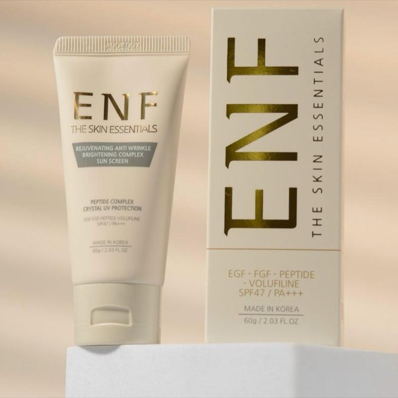 Kem chống nắng nâng tone ENF chứa 11 loại peptide siêu khô thoáng , lớp finish siêu đẹp