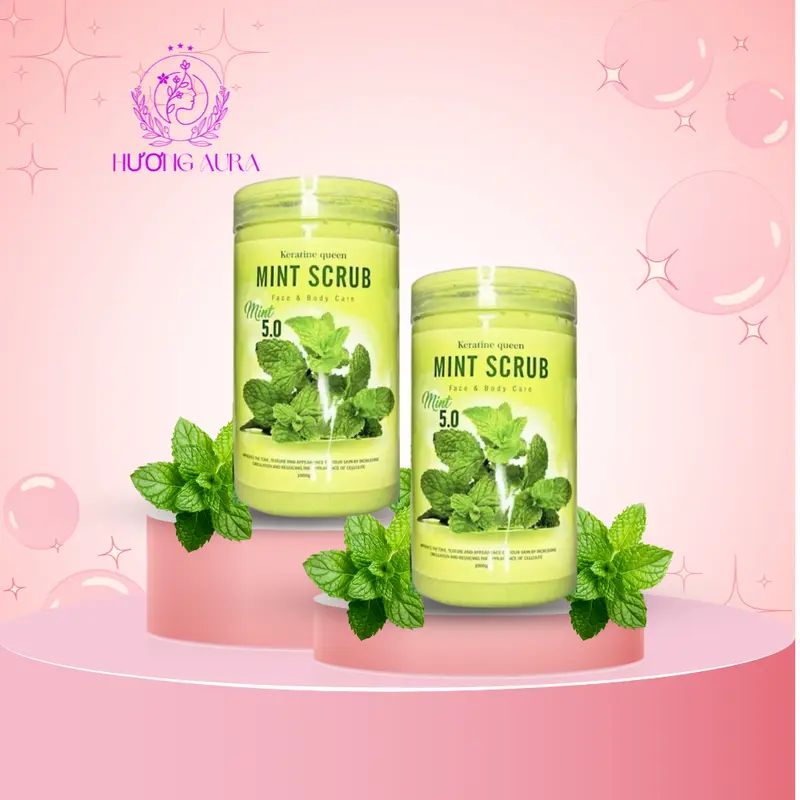 Tẩy Da Chết Bạc Hà 5.0 Chất Xịn Hoàn  Toàn Mới, Tẩy Sạch Da Chết Làm Trắng Dưỡng Da Body Nữ Women 0