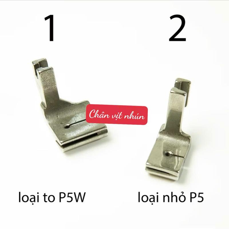 chân vịt nhún rúm 2 lớp DAYU to nhỏ máy may 1 kim công nghiệp jack siruba juki ... P5,P5W