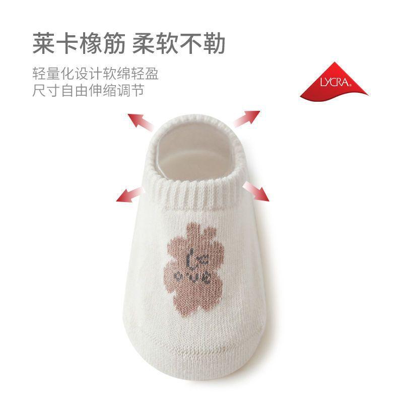 Baby Floor Socks Spring/Summer Children's Cotton Socks Non-Slip Indoor Toddler Soft Bottom Foot Sock Cartoon Short Ankle Socks Trampoline 1