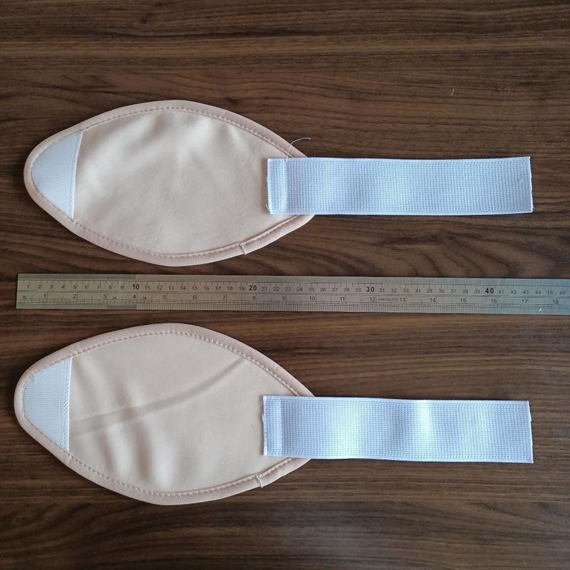 2 Pcs/Set Practical Reusable Castor Oil Pack Elastic Strap Cotton Oil Compress Pad Washable Anti Oil Leak Essential Oil Wrap Arm 5
