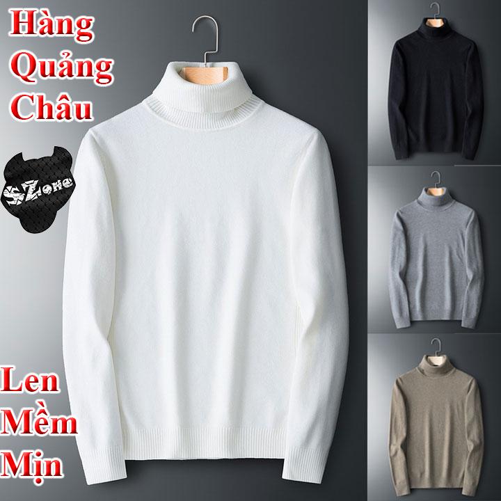 Áo Len Cổ Lọ Unisex, hàng Quảng Châu đẹp, áo len cao cổ nam, áo len cao cổ, áo len cổ lọ, áo len cổ cao