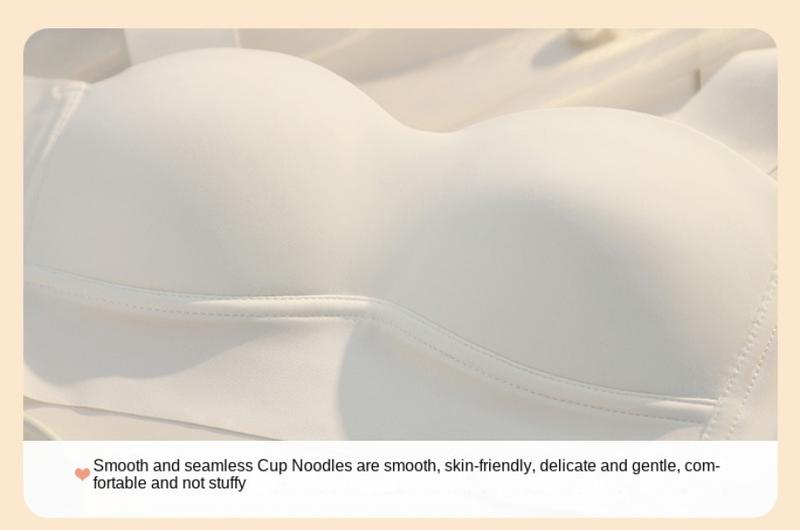 Product Introduction of Lightweight Breathable Underwear Women's Vest-Style Thin Wireless Small Chest Push up Breast Holding Anti-SAG Bra 11
