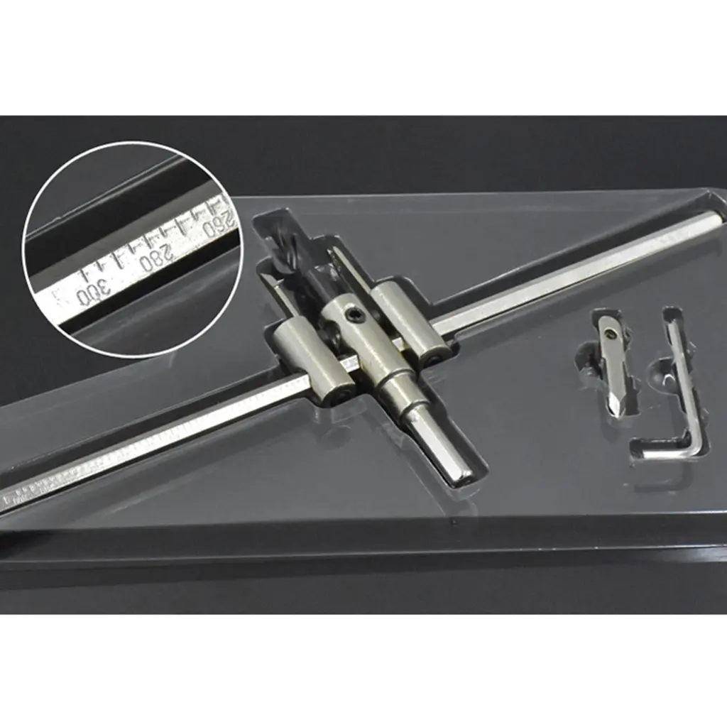 30-120/200/300mm Adjustable Circle Hole Cutter  Drywall  Drill Bit  Round Cutting  Aircraft TypeTool