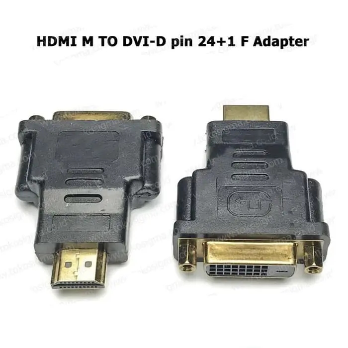 Converter HDMI Dongle Male to DVI 24+1 Female Adapter - GEC-HDAMDV241F