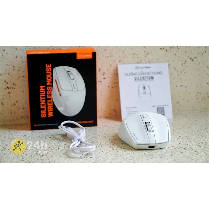 [DEAL SỐC] Chuột không dây HyperWork Silentium MS01 - 3 chế độ kết nối, Bluetooth 5.1 & Wireless 2.4GHz l Hàng chính hãng bảo hành 12 tháng 5