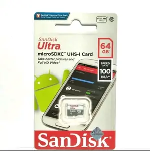 SANDISK MICROSD 64GB 100MB/S CLASS 10 MICRO SD 64GB MBPS TANPA ADAPTER