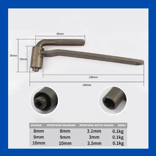 【COD】1PCS KUNCI SETELAN KLEP L / SETELAN KLEP MESIN MOTOR 8-9-10MM JS-C8644 5