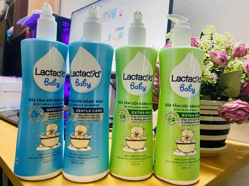 Sữa Tắm Gội Cho Bé Lactacyd Baby Extra Milky & Gentle Care  Giúp Nuôi Dưỡng Da, Tăng Sức Đề Kháng Cho Da (250ML, 500ML) 5