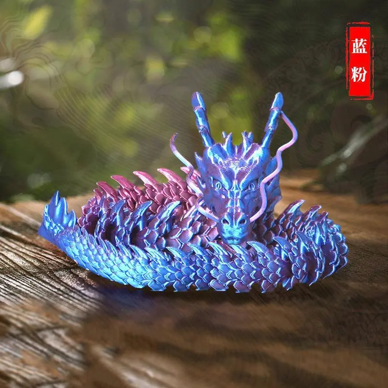 Đồ Chơi Rồng Trung Quốc In 3D, Cực Lớn, Có Thể Di Chuyển, Bán Chạy, Rồng Vàng, Đồ Trang Trí Phong Cảnh Đá, Rồng, Năm 2025 4