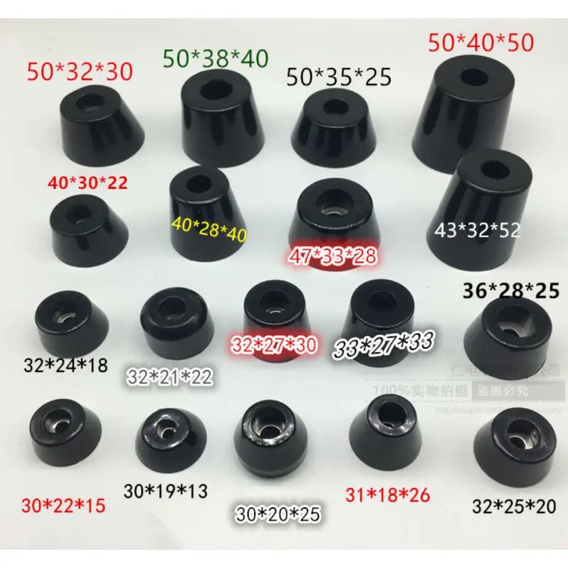 Đệm cao su chân bàn, chân loa chống rung chống ồn có lỗ bắt ốc 2